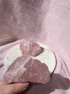 Rose Quartz Rough - large