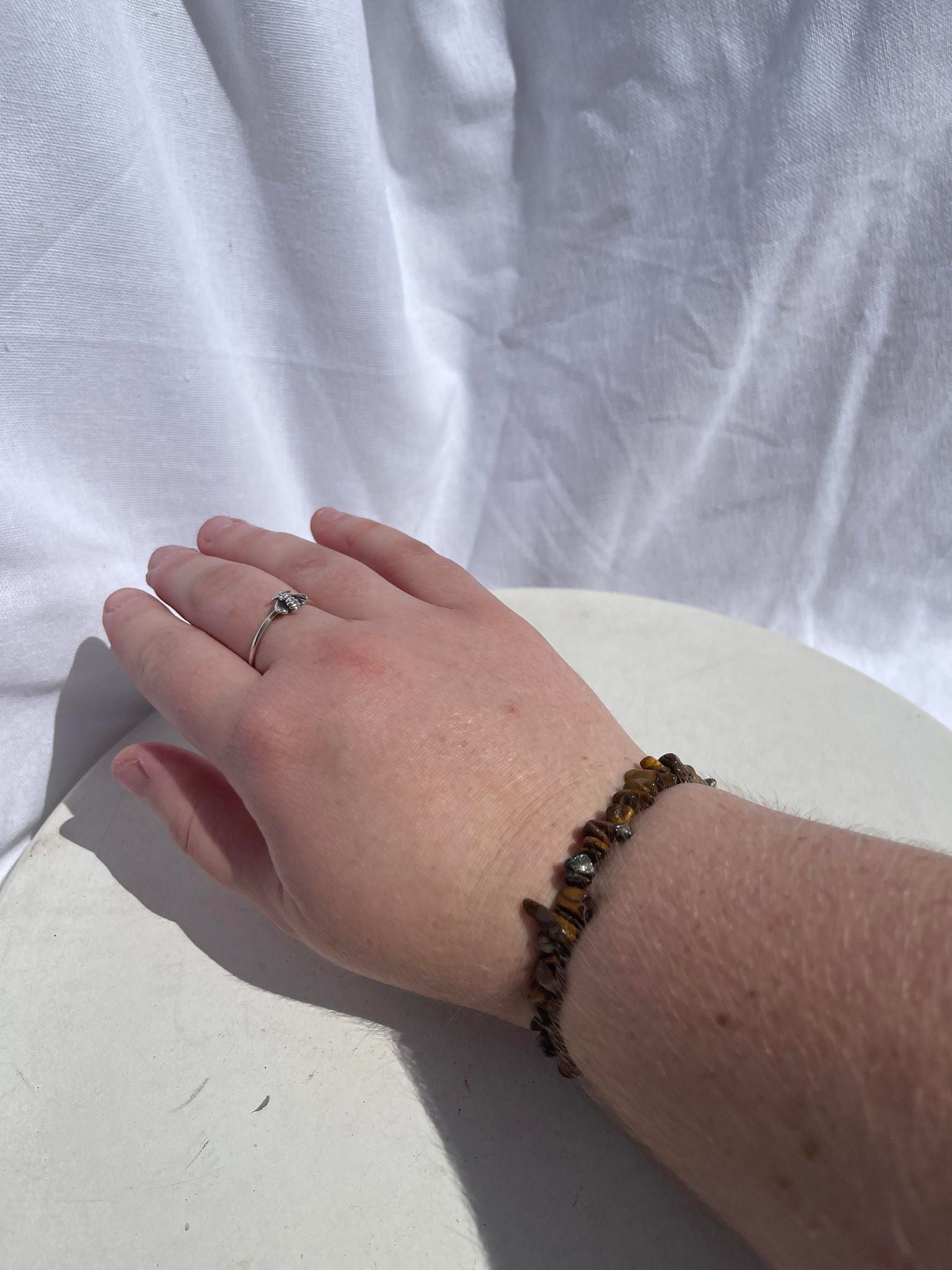 Tigers Eye Chip Bracelet