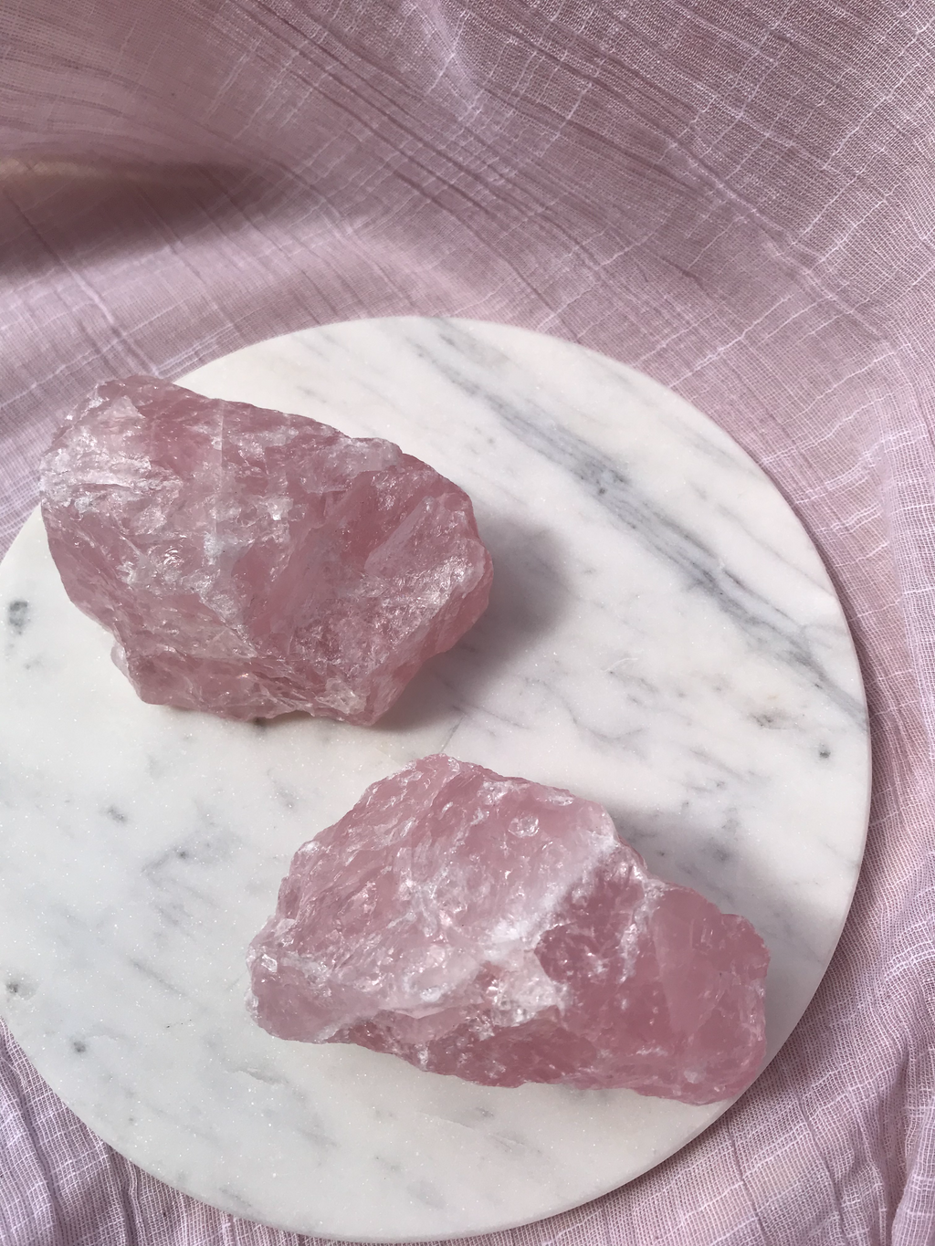 Rose Quartz Rough - large