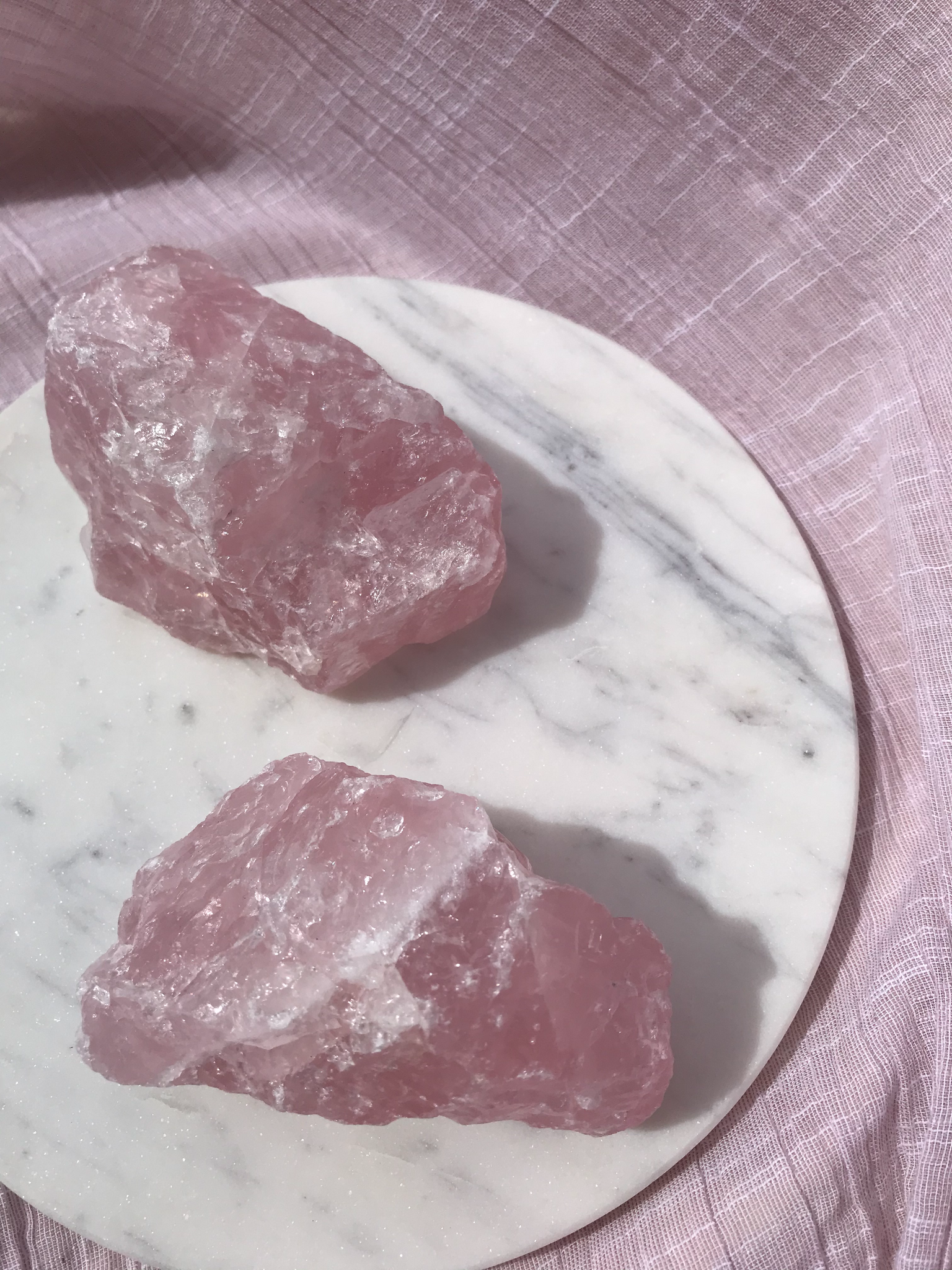 Rose Quartz Rough - large