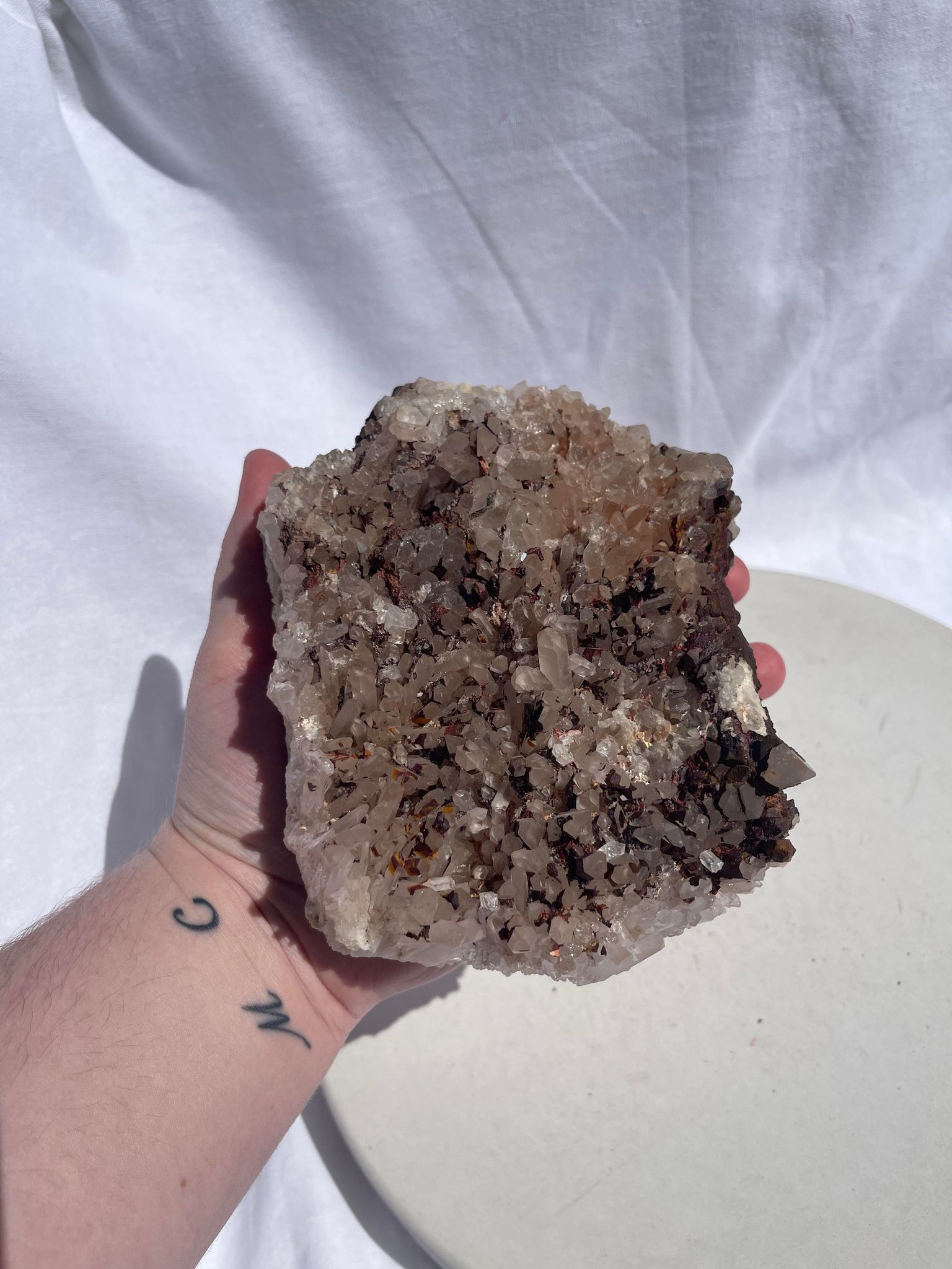 Included Quartz Cluster 001