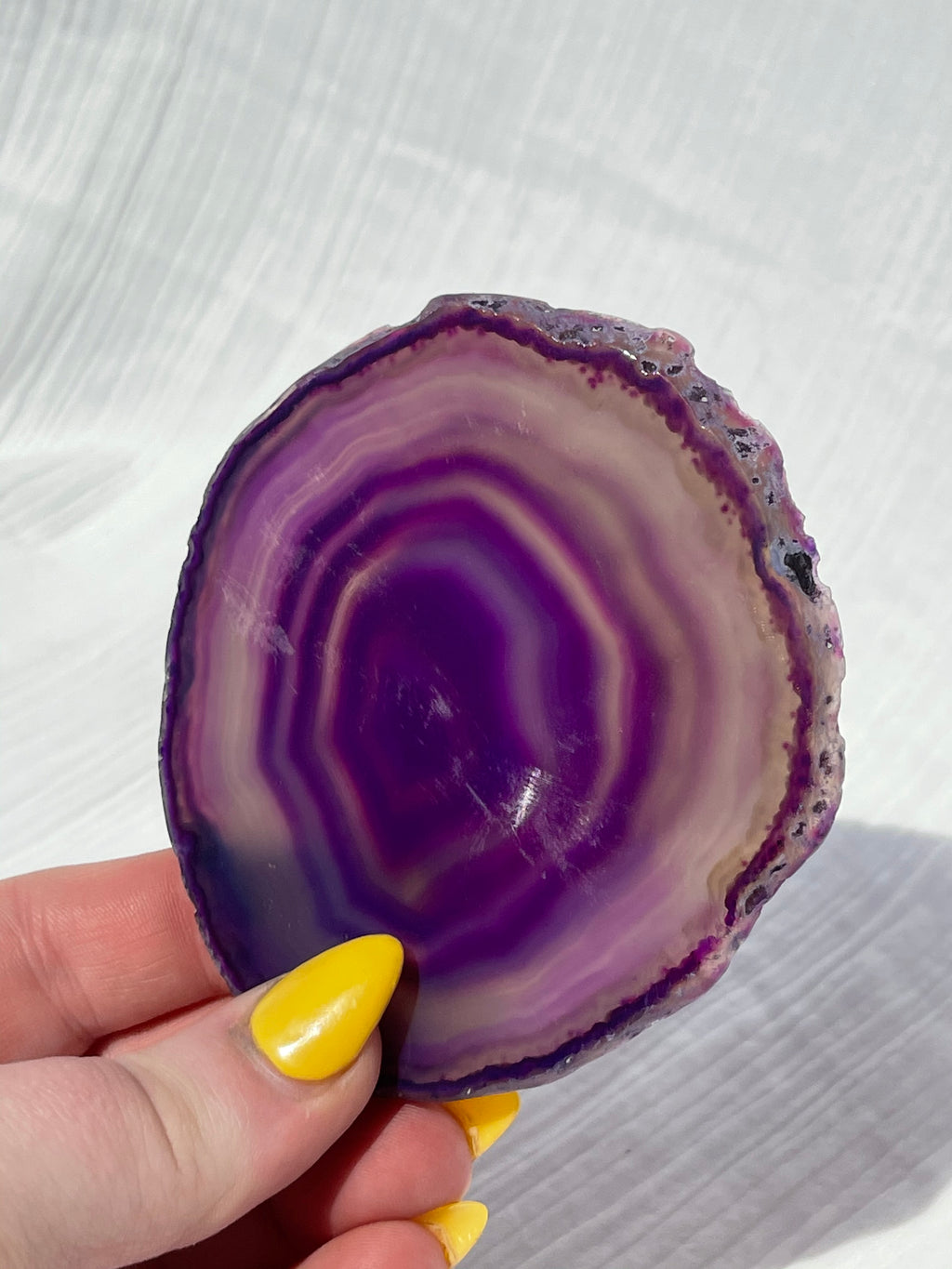 Purple Agate Slice Slab