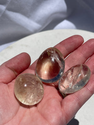 Natural Citrine Palmstone