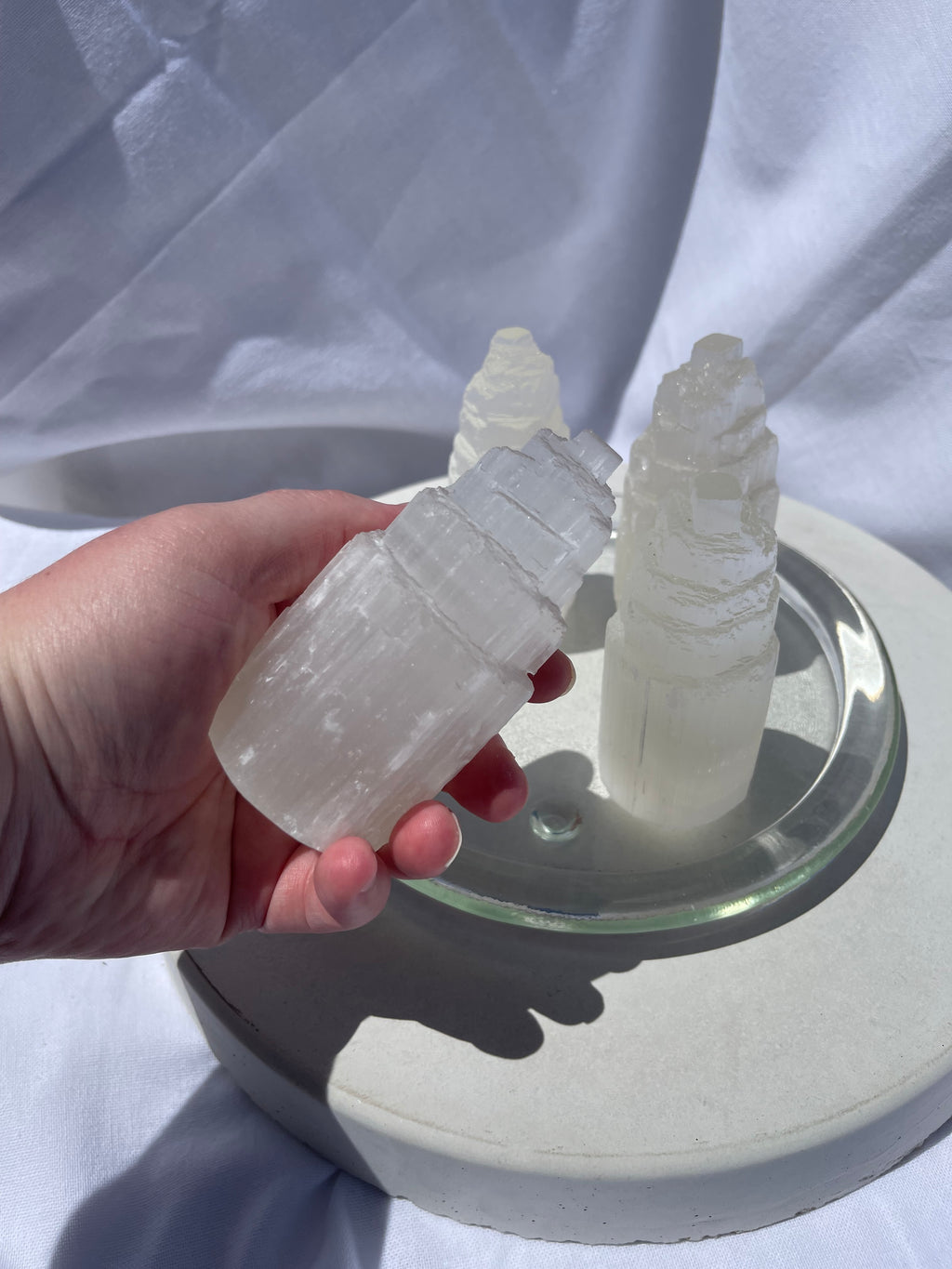 Selenite Tower - Small