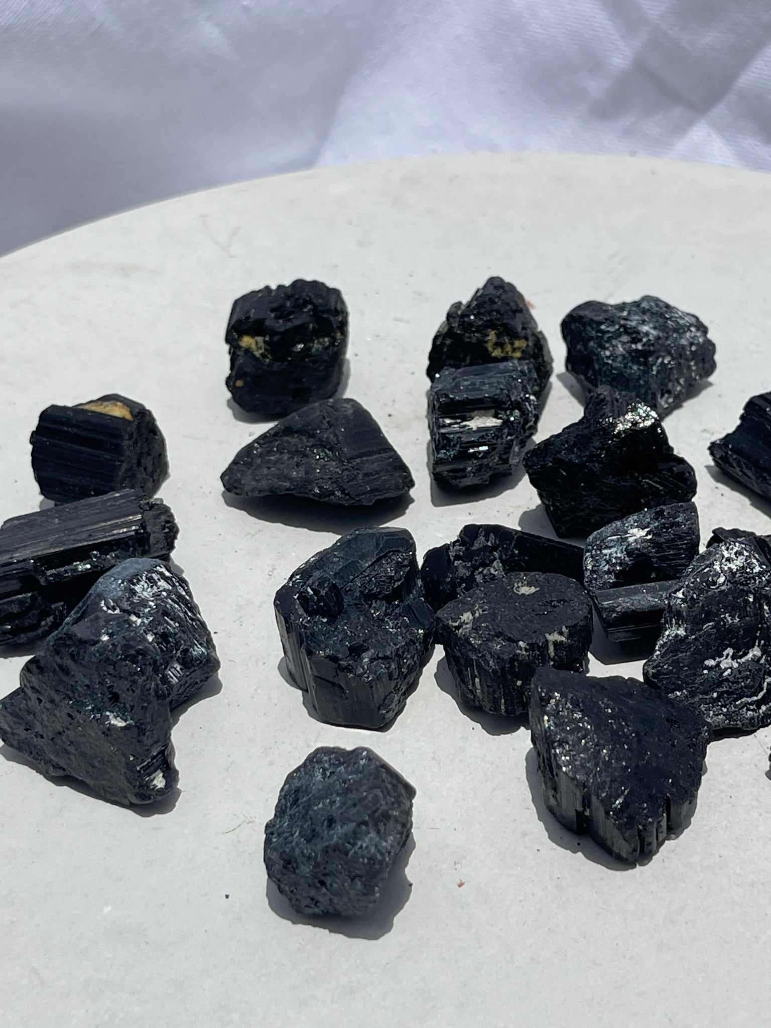 Black Tourmaline Rough - medium