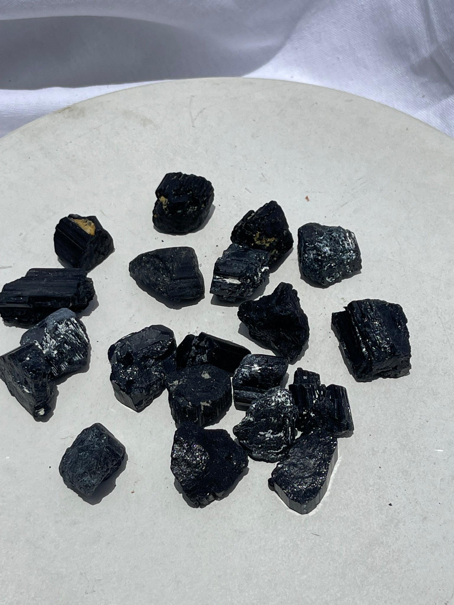 Black Tourmaline Rough - medium