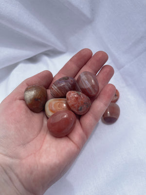 Carnelian Banded Tumble - jumbo