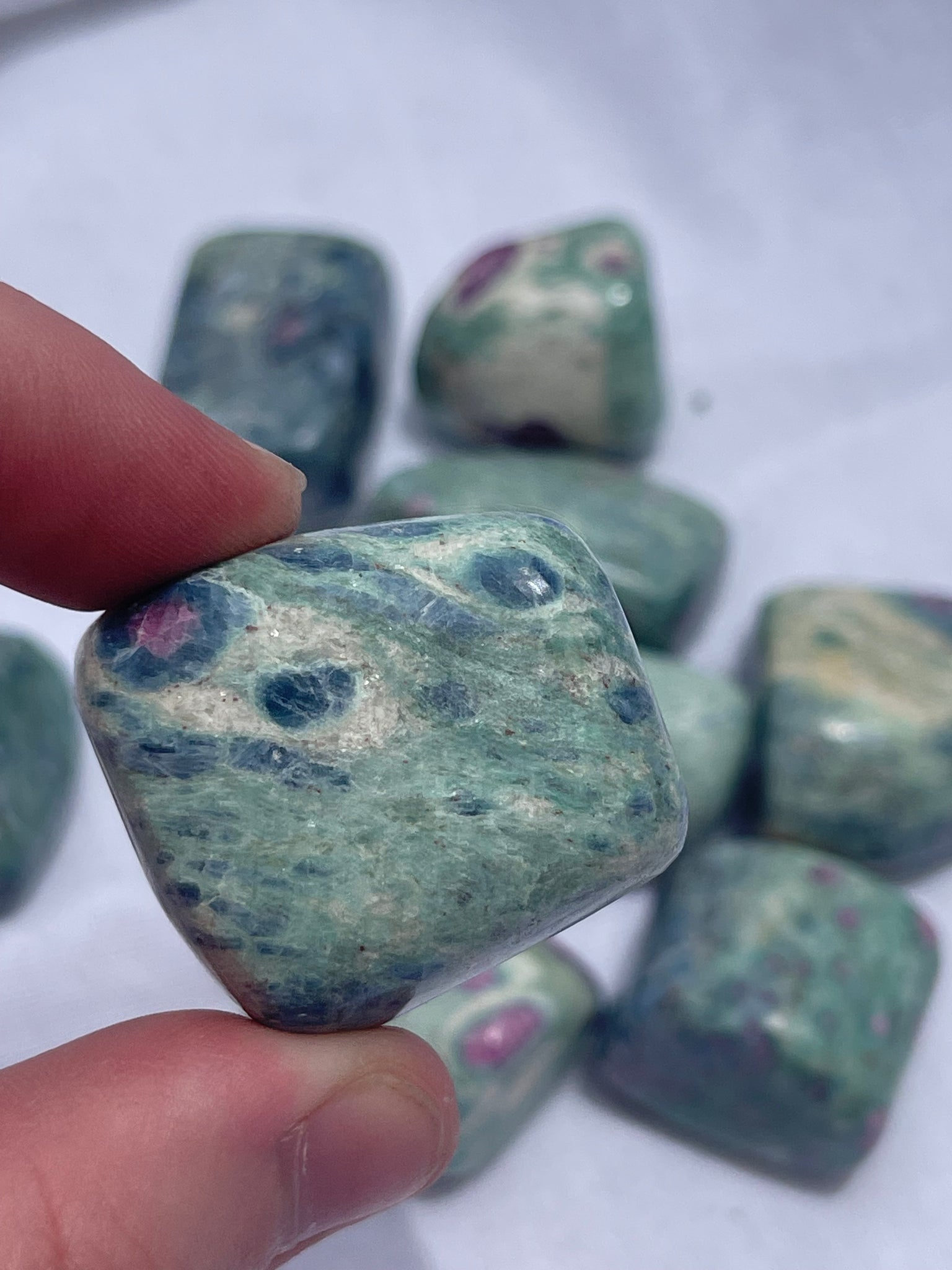 Fuchsite with Ruby Tumble - jumbo